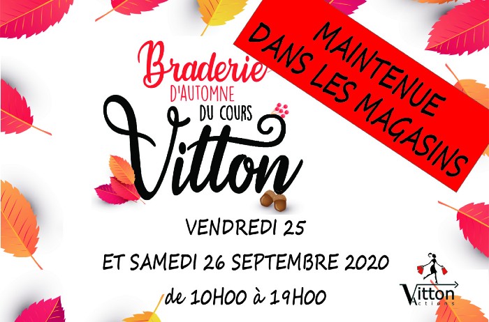 Braderie d'Automne du Cours Vitton 2020 - L